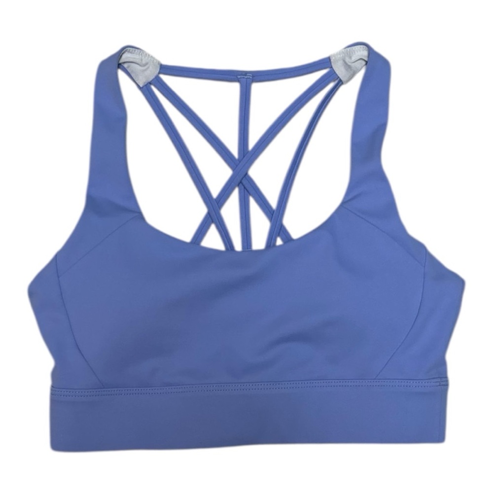 ZYIA Active Women’s Small Light n Tight Strappy Sports Bra in Baby Blue